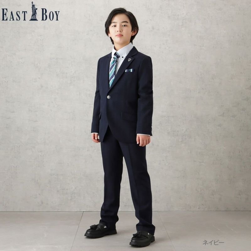 EAST BOY フォーマルセットアップ 150 6点セットネイビー - フォーマル