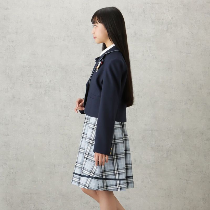 【オンラインストア限定】EASTBOY  女児卒業スーツ ジャケットワンピース チェック柄 2点セット キッズ商品画像-5