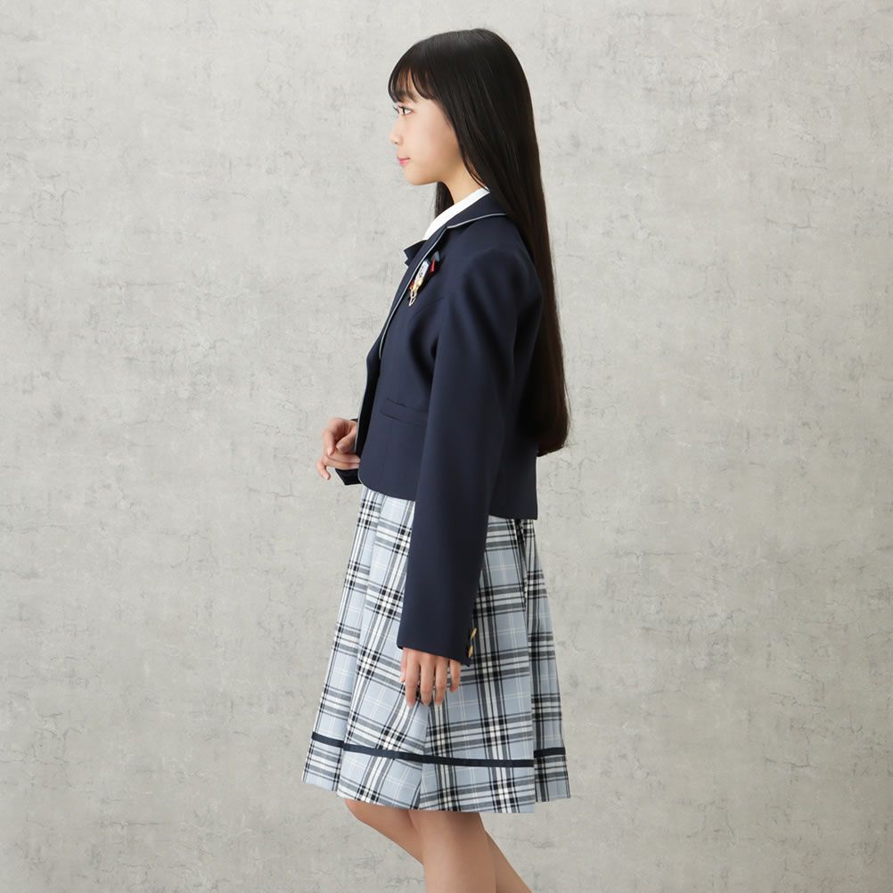 EASTBOY 女児卒業スーツ ジャケットワンピース チェック柄 2点セット キッズ