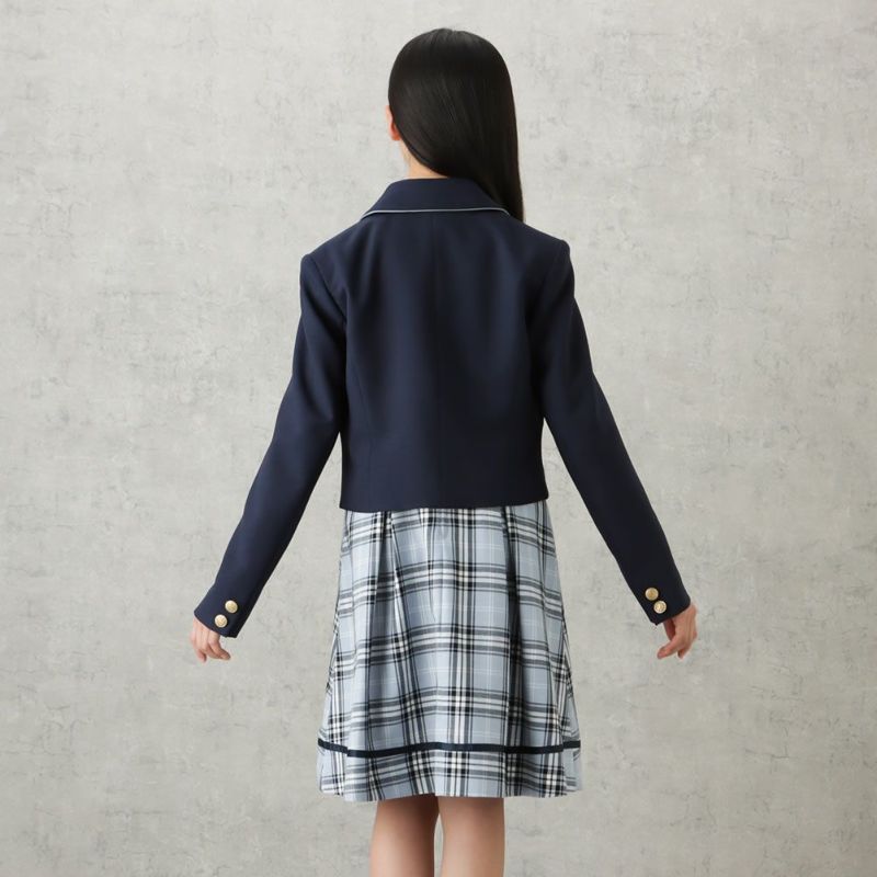【オンラインストア限定】EASTBOY  女児卒業スーツ ジャケットワンピース チェック柄 2点セット キッズ商品画像-6