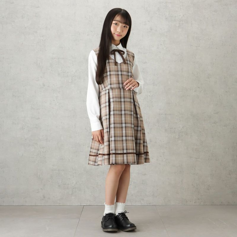 【オンラインストア限定】EASTBOY  女児卒業スーツ ジャケットワンピース チェック柄 2点セット キッズ商品画像-7