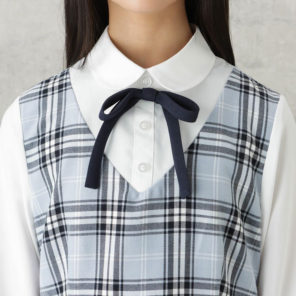 EASTBOY 女児卒業スーツ ジャケットワンピース チェック柄 2点セット キッズ