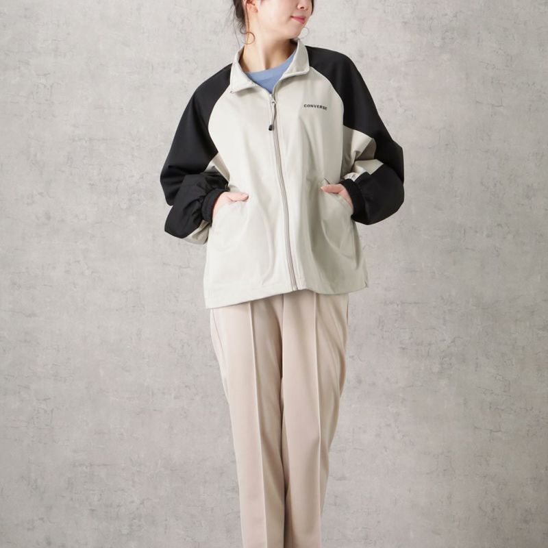 CONVERSE 撥水ラグランスリーブスタンドジャケット レディース商品画像-5