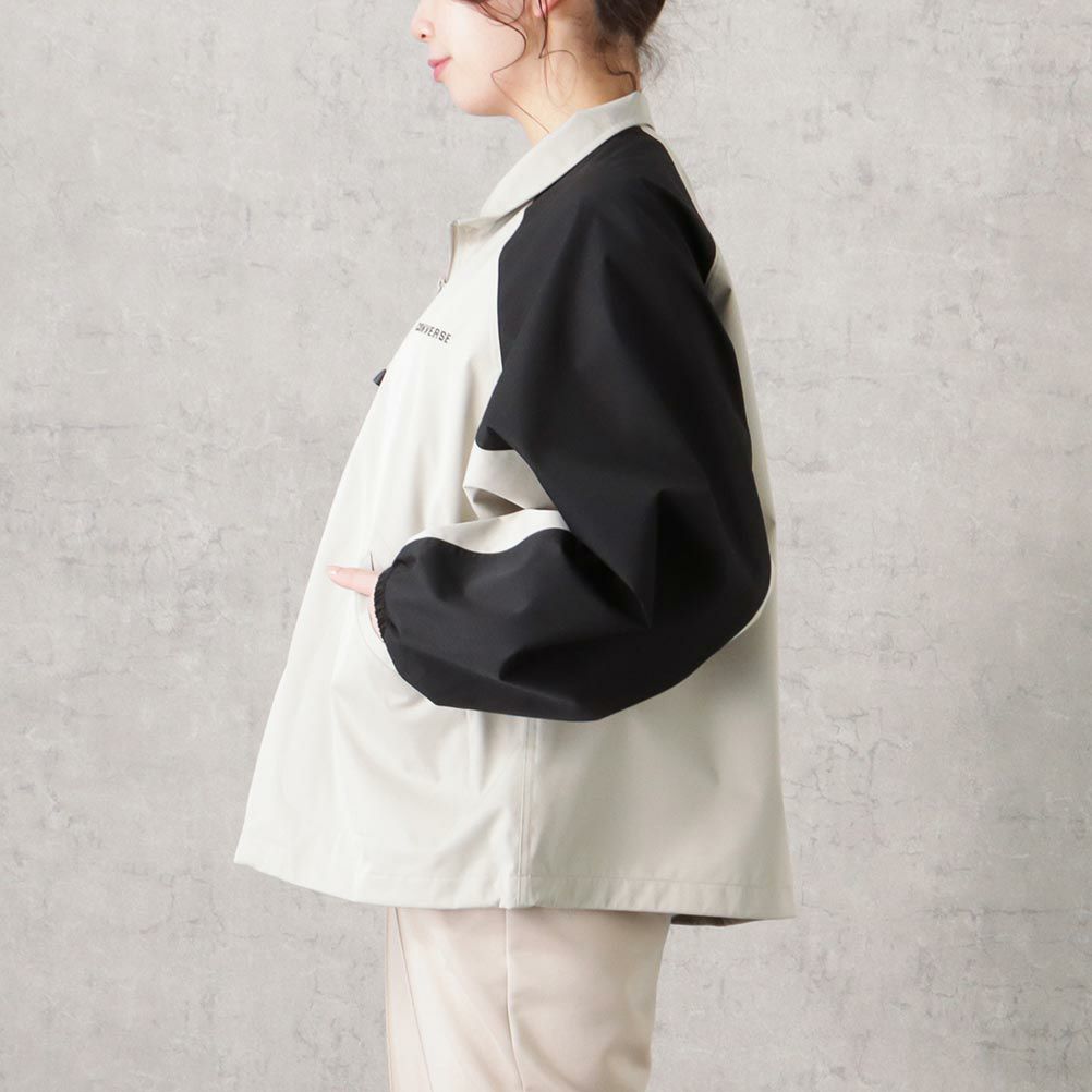 CONVERSE 撥水ラグランスリーブスタンドジャケット レディース商品サムネイル-6