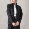 DISCUS カチオンボーダージップスタンドジャケット レディース