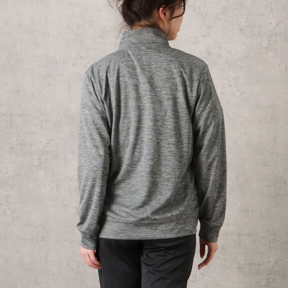 DISCUS カチオンボーダージップスタンドジャケット レディース