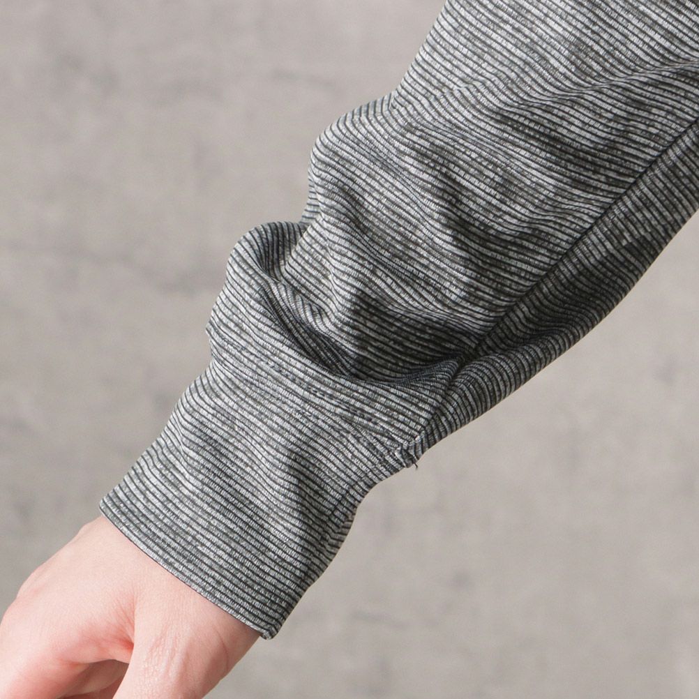 DISCUS カチオンボーダージップスタンドジャケット レディース