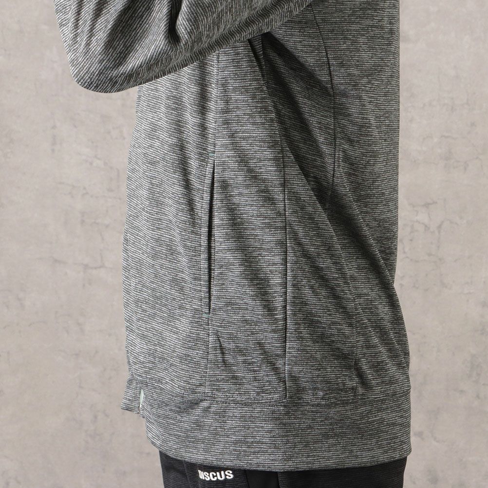 DISCUS カチオンボーダージップスタンドジャケット レディース