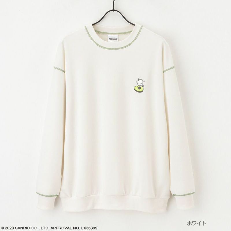 ポンチ素材 サンリオキャラクターズ ポチャッコ プルオーバー レディース商品画像-1