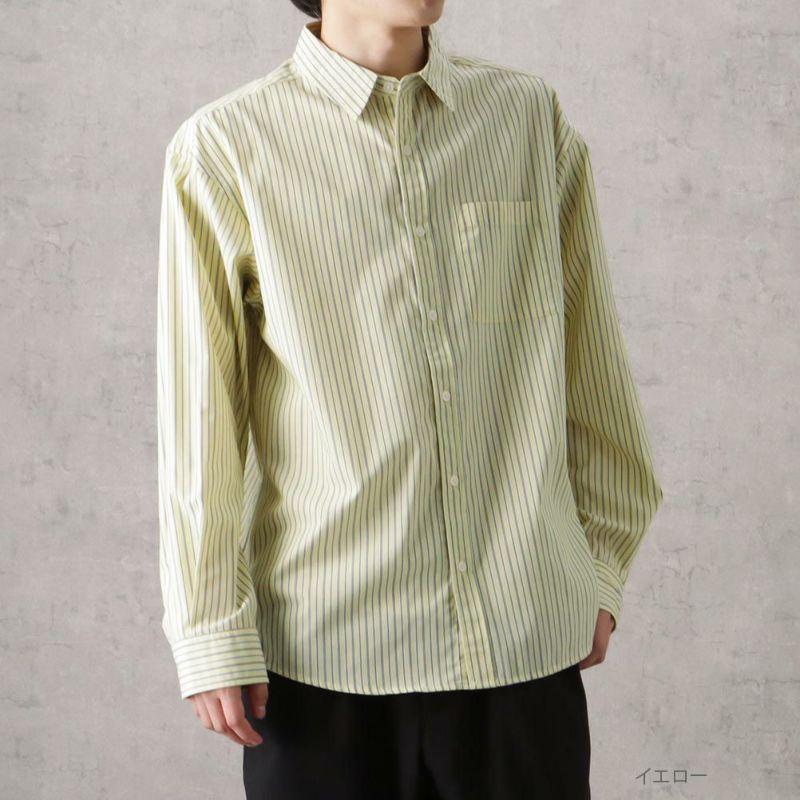 NAVY オーバーストライプシャツ メンズ商品画像-4