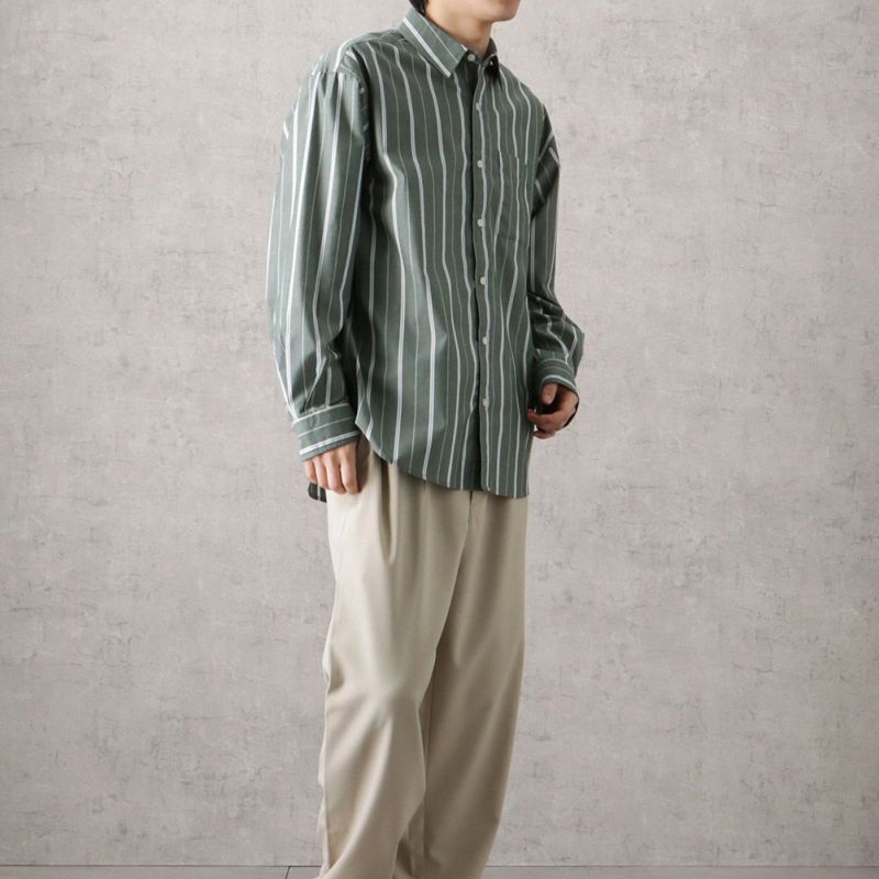 NAVY オーバーストライプシャツ メンズ商品画像-7