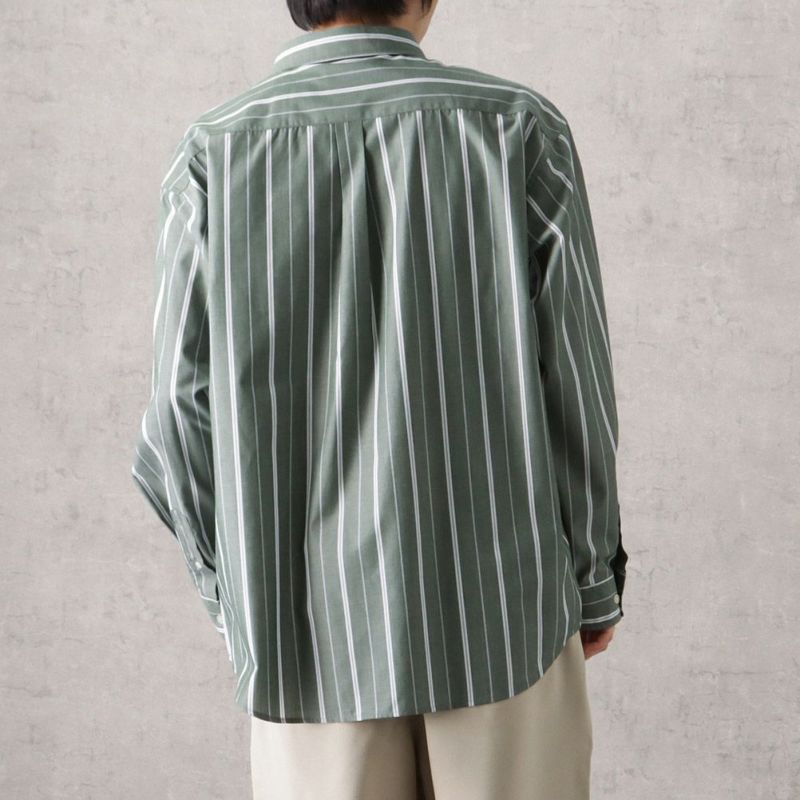 NAVY オーバーストライプシャツ メンズ商品画像-9