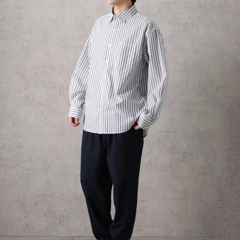 NAVY オーバーストライプシャツ メンズ商品画像-10