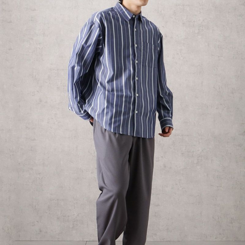 NAVY オーバーストライプシャツ メンズ商品画像-14