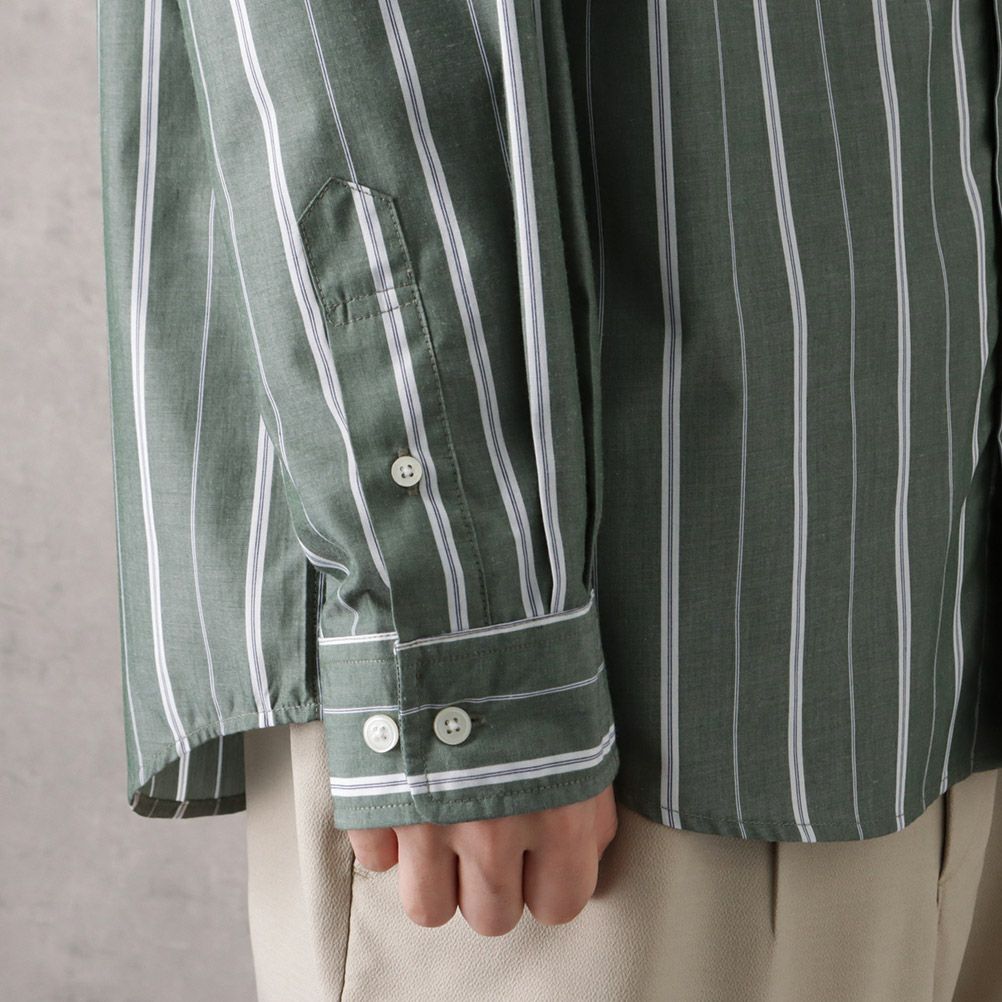 NAVY オーバーストライプシャツ メンズ商品サムネイル-16