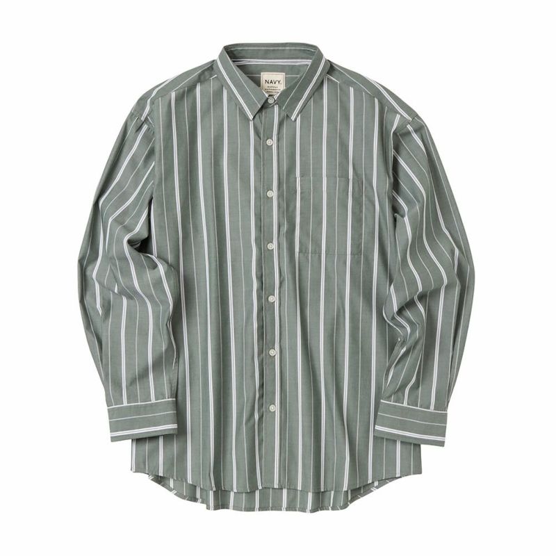 NAVY オーバーストライプシャツ メンズ商品画像-19