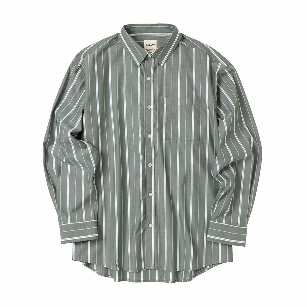 NAVY オーバーストライプシャツ メンズ商品サムネイル-19