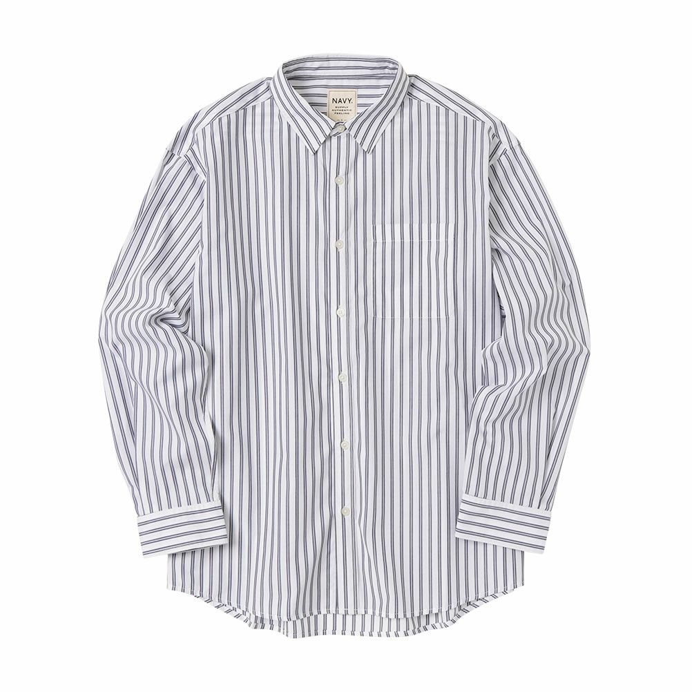 NAVY オーバーストライプシャツ メンズ商品サムネイル-20