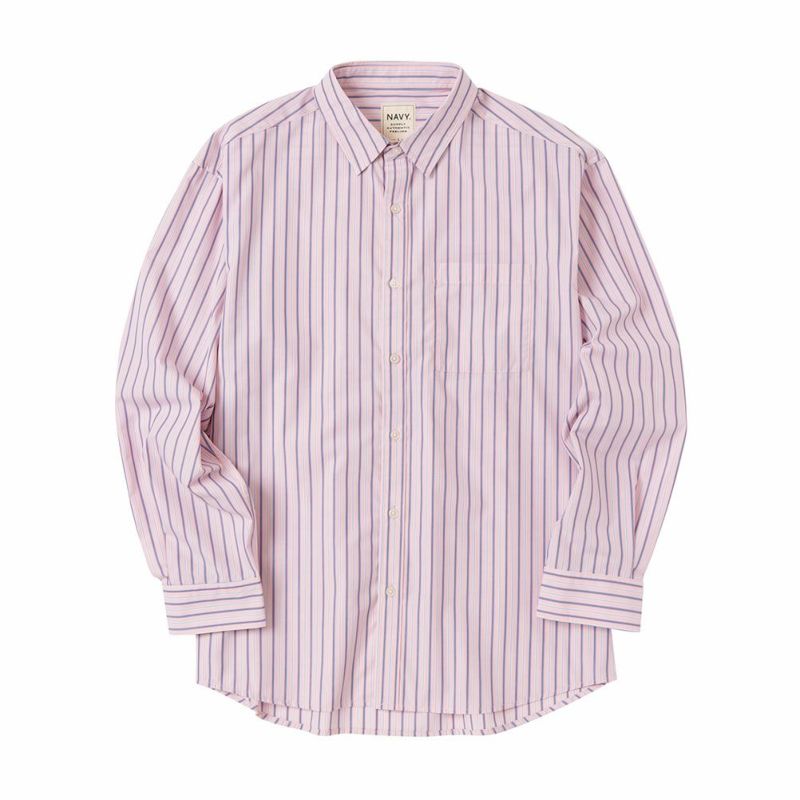 NAVY オーバーストライプシャツ メンズ商品画像-21