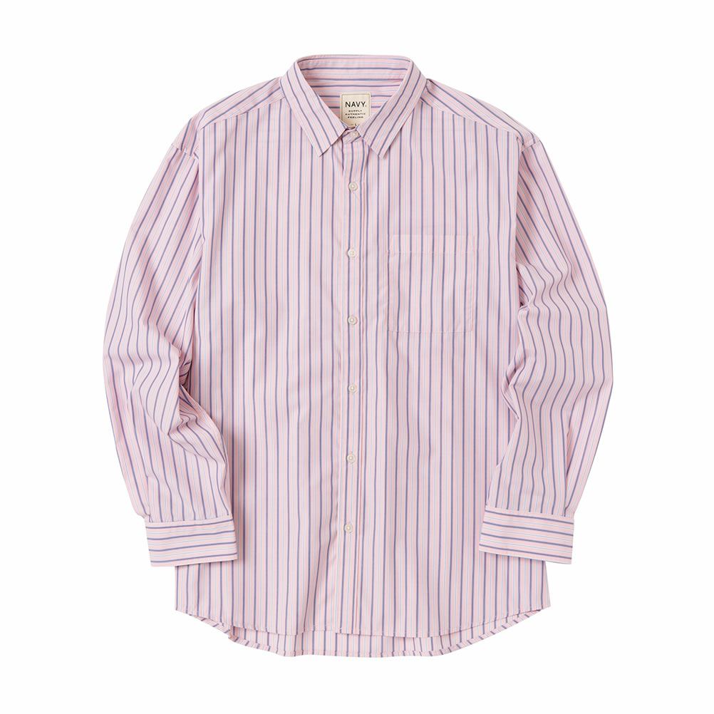 NAVY オーバーストライプシャツ メンズ商品サムネイル-21