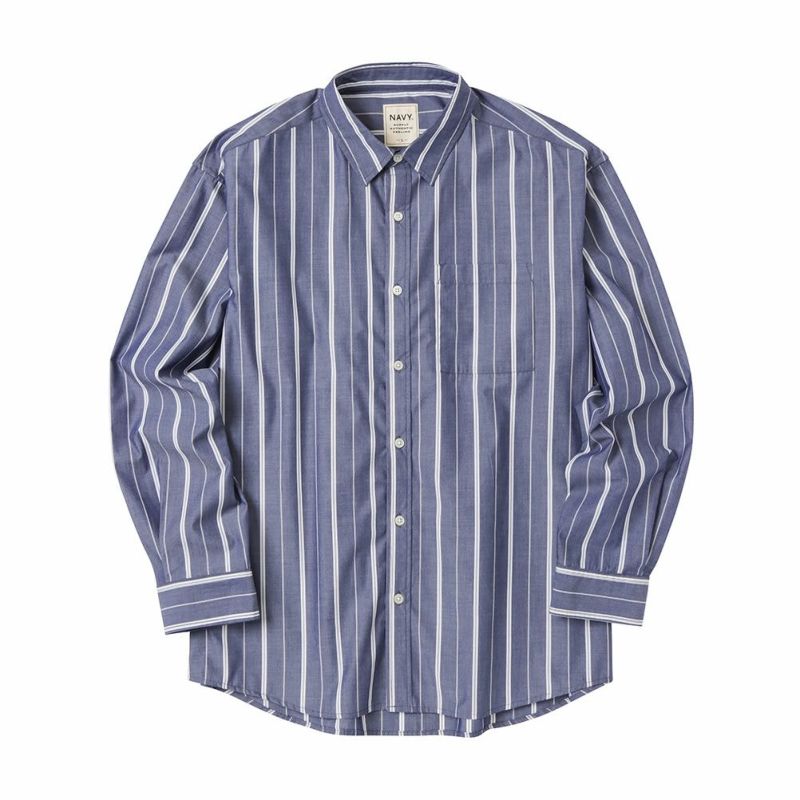 NAVY オーバーストライプシャツ メンズ商品画像-24