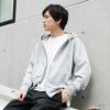 NAVY 裏毛ジップアップパーカー メンズ
