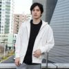 NAVY 裏毛ジップアップパーカー メンズ