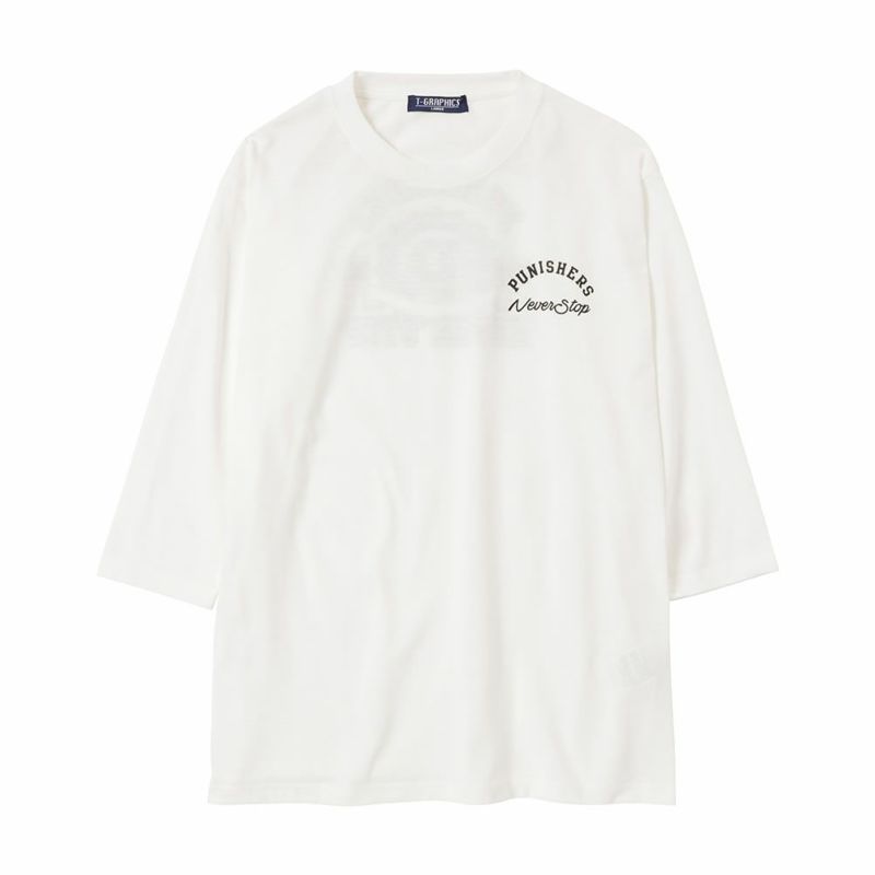 T-GRAPHICS 7分袖プリントTシャツ メンズ