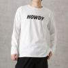 T-GRAPHICS ロゴプリント長袖Tシャツ メンズ