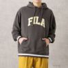 FILA ラインリブカレッジロゴパーカー メンズ