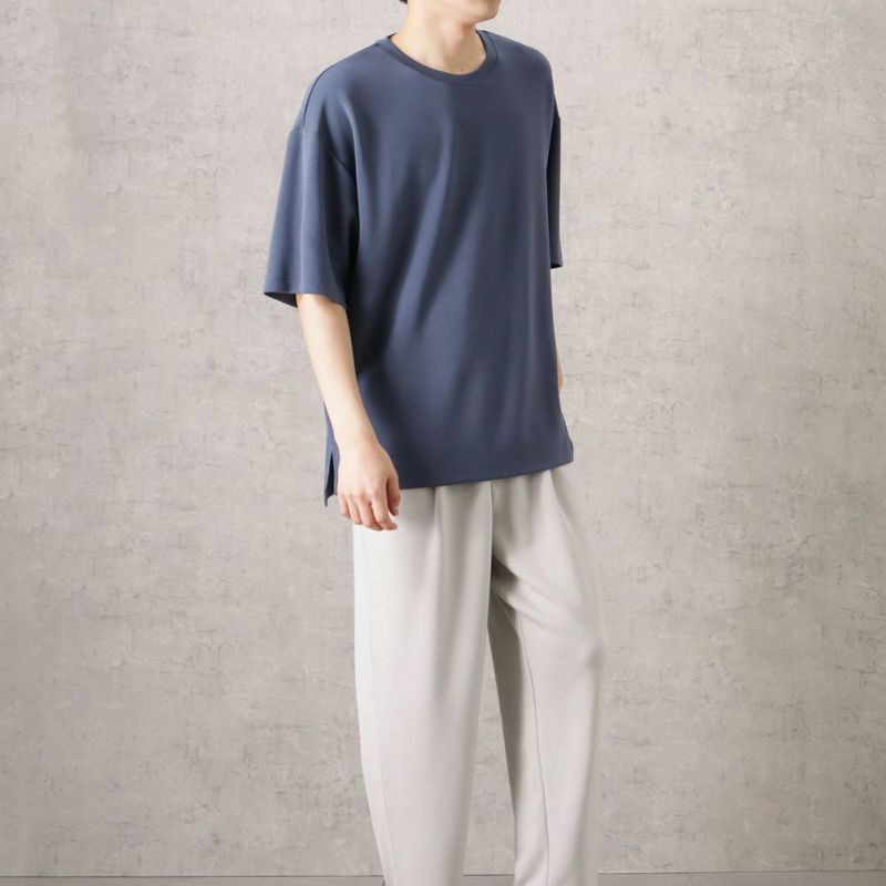 URBAN COLLECTION エアスムージー サイドスリットクルーネックTシャツ メンズ メール便 対応商品商品画像-14