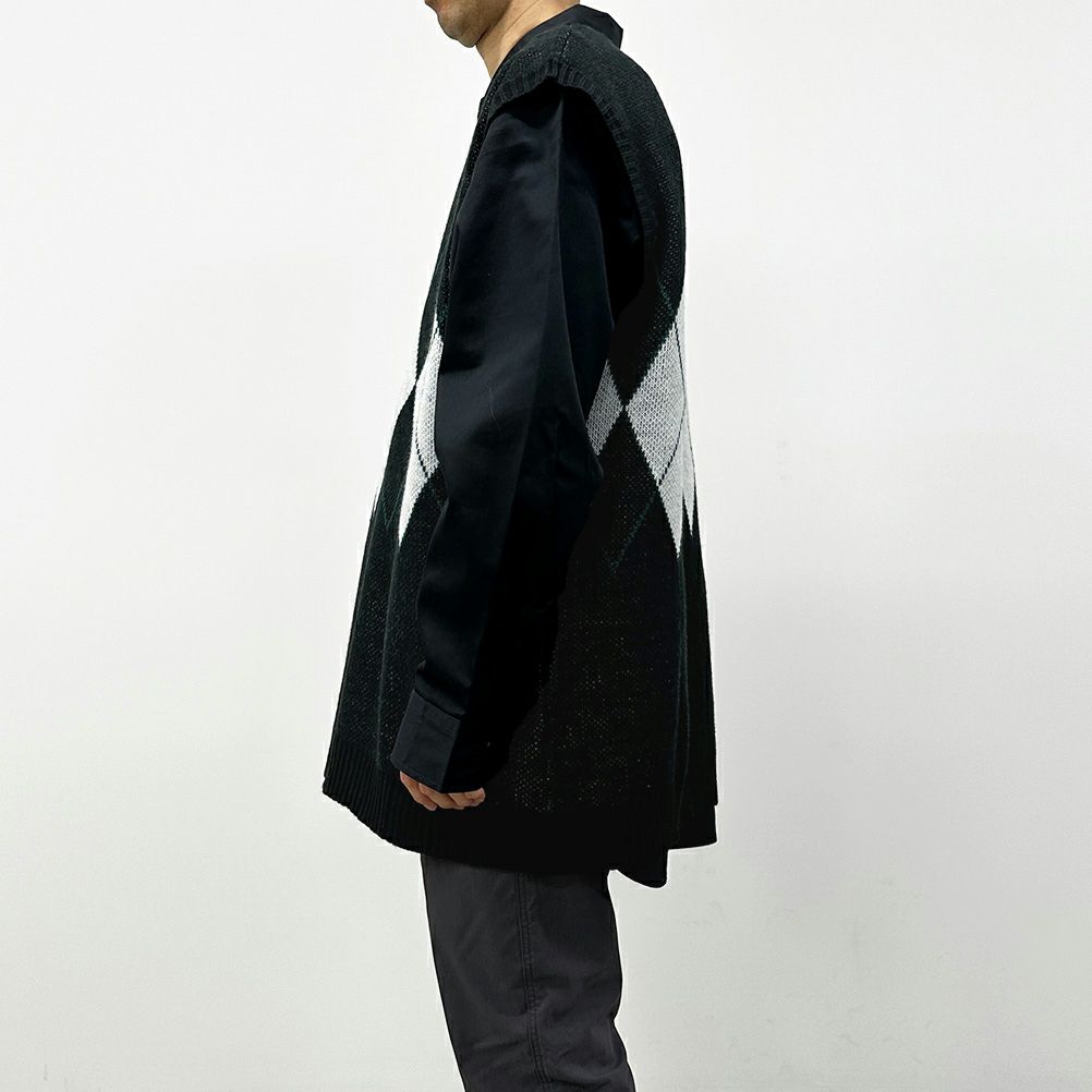 ジャガードニットベスト メンズ