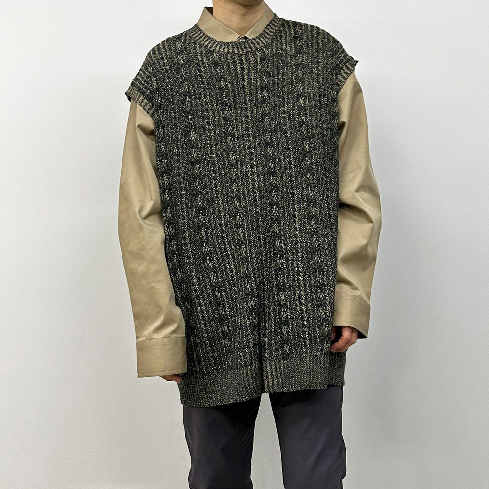 ジャガードニットベスト メンズ