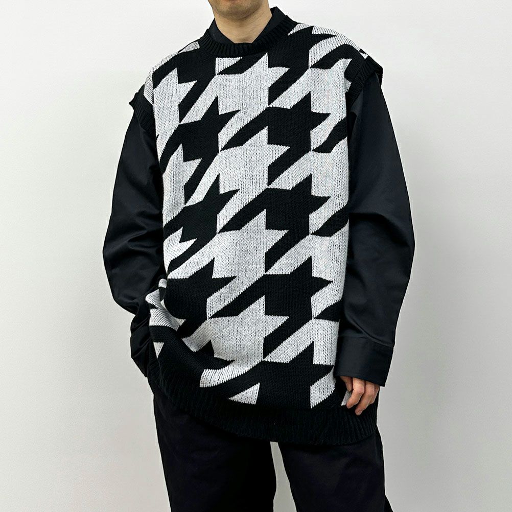 ジャガードニットベスト メンズ