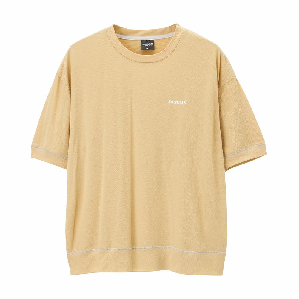 DISCUS WフェイスTRストレッチワイドシルエットTシャツ レディース ネコポス 対応商品