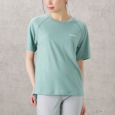 【オンラインストア限定】DISCUS WフェイスTRストレッチ裾ラウンドTシャツ レディース ネコポス 対応商品