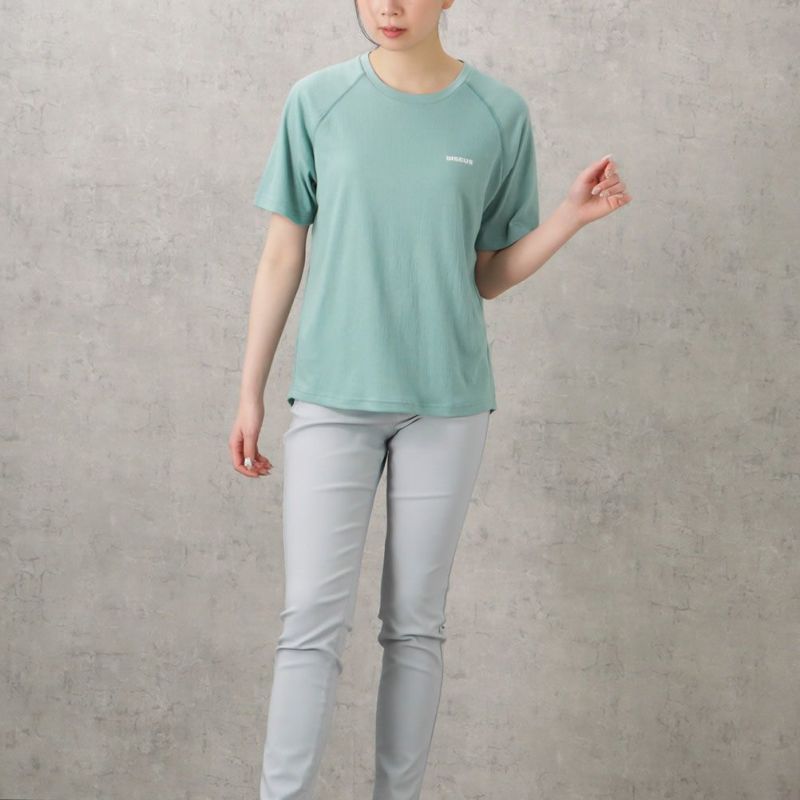 【オンラインストア限定】DISCUS WフェイスTRストレッチ裾ラウンドTシャツ レディース メール便 対応商品商品画像-5