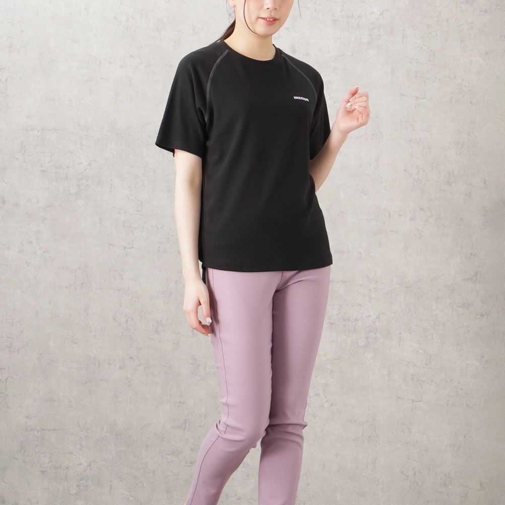 DISCUS WフェイスTRストレッチ裾ラウンドTシャツ レディース ネコポス 対応商品