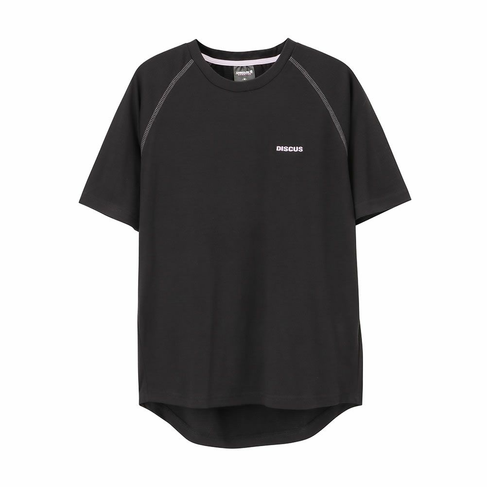 DISCUS WフェイスTRストレッチ裾ラウンドTシャツ レディース ネコポス 対応商品
