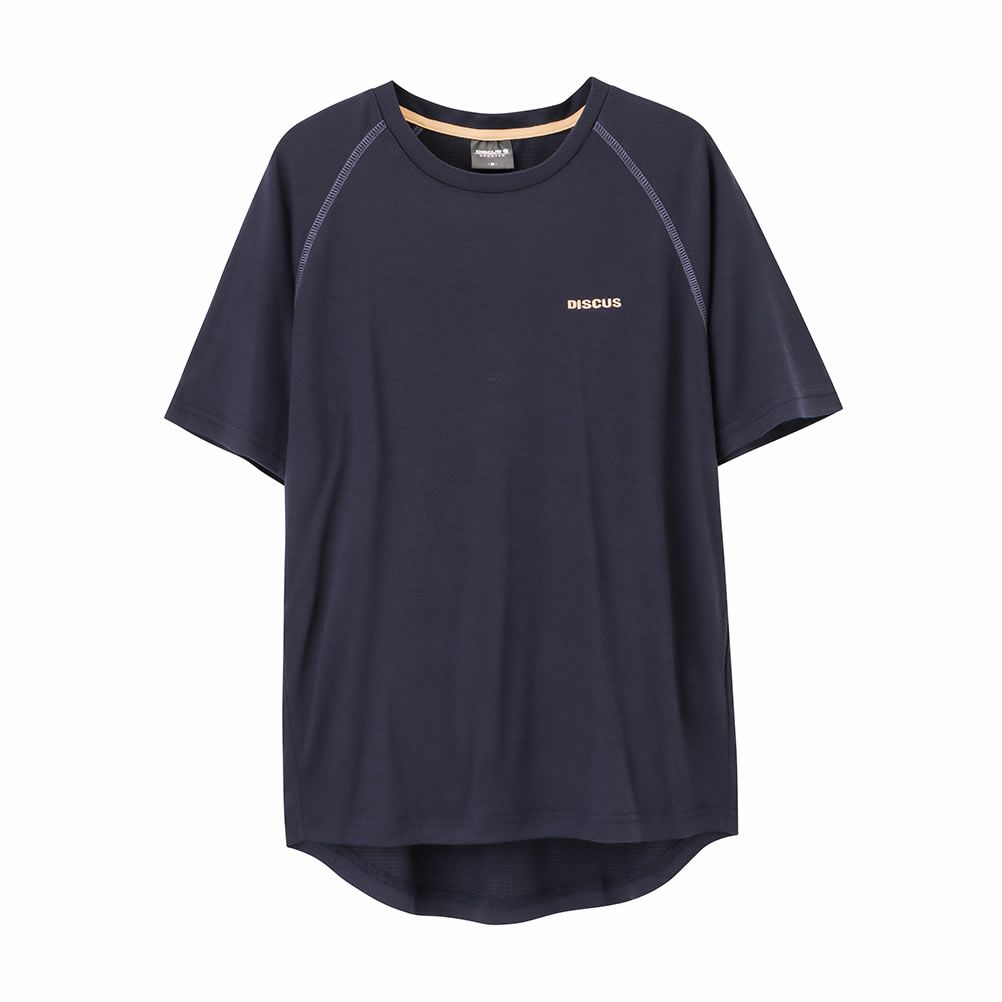 DISCUS WフェイスTRストレッチ裾ラウンドTシャツ レディース ネコポス 対応商品