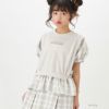 RICH MIX チェックフェイクレイヤードTシャツ キッズ ネコポス 対応商品