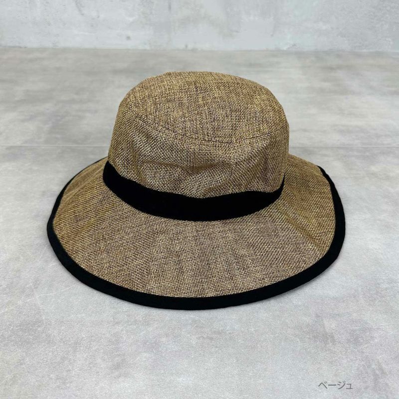 GOOD CREW 異素材切替えジュート風ハット キッズ商品画像-1