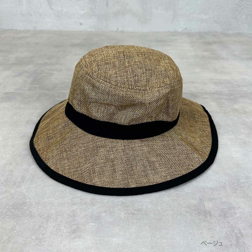 GOOD CREW 異素材切替えジュート風ハット キッズ