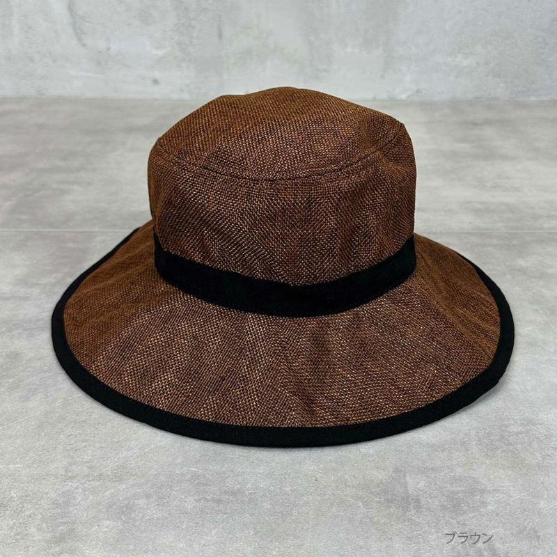 GOOD CREW 異素材切替えジュート風ハット キッズ商品画像-3