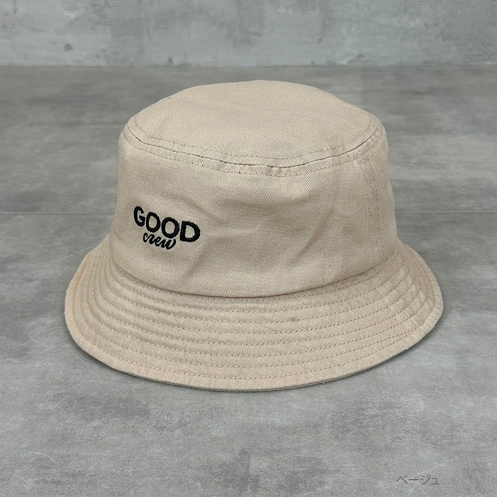 GOOD CREW ロゴ刺繍ツイルバケットハット キッズ