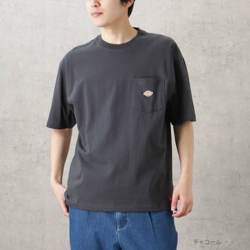 Dickies ポケット付き半袖Tシャツ メンズ