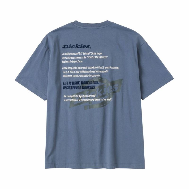 【Dickies】バックグラフィック 半袖 Tシャツ ネイビー/送料無料 Dickies グラフィック半袖Tシャツ メンズ