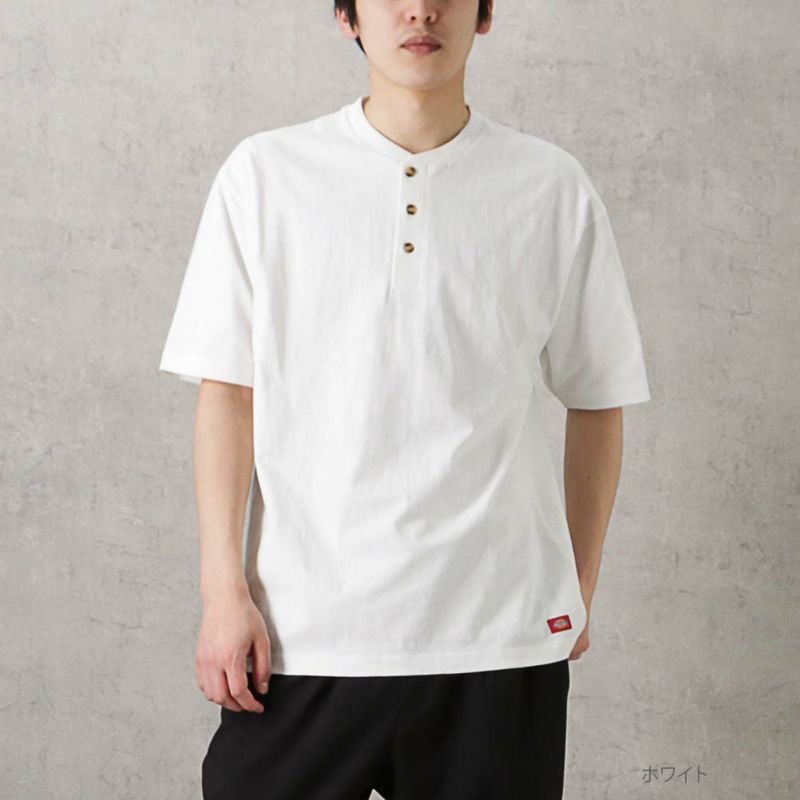 Dickies ヘンリーネック半袖Tシャツ メンズ