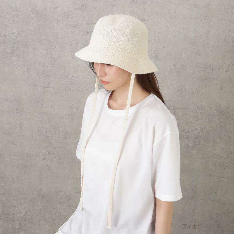 NAVY 紐付きブークレーサーモバケットハット レディース商品画像-2