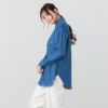 NAVY  リヨセルデニムセミワイドシャツ レディース商品サムネイル-4